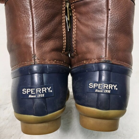 Sperry Girls Saltwater Boots Navy Size 13 - Picture 12 of 16
